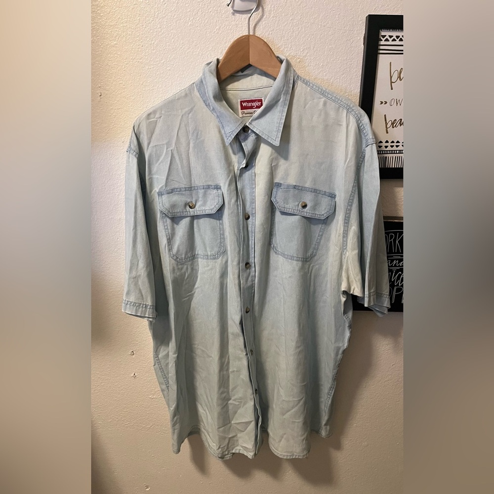 X-Large Vintage denim button up shirt